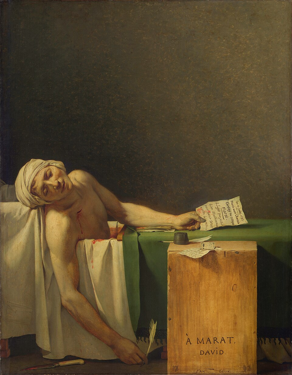 Jacques-Louis David, Marat assassiné, 1793