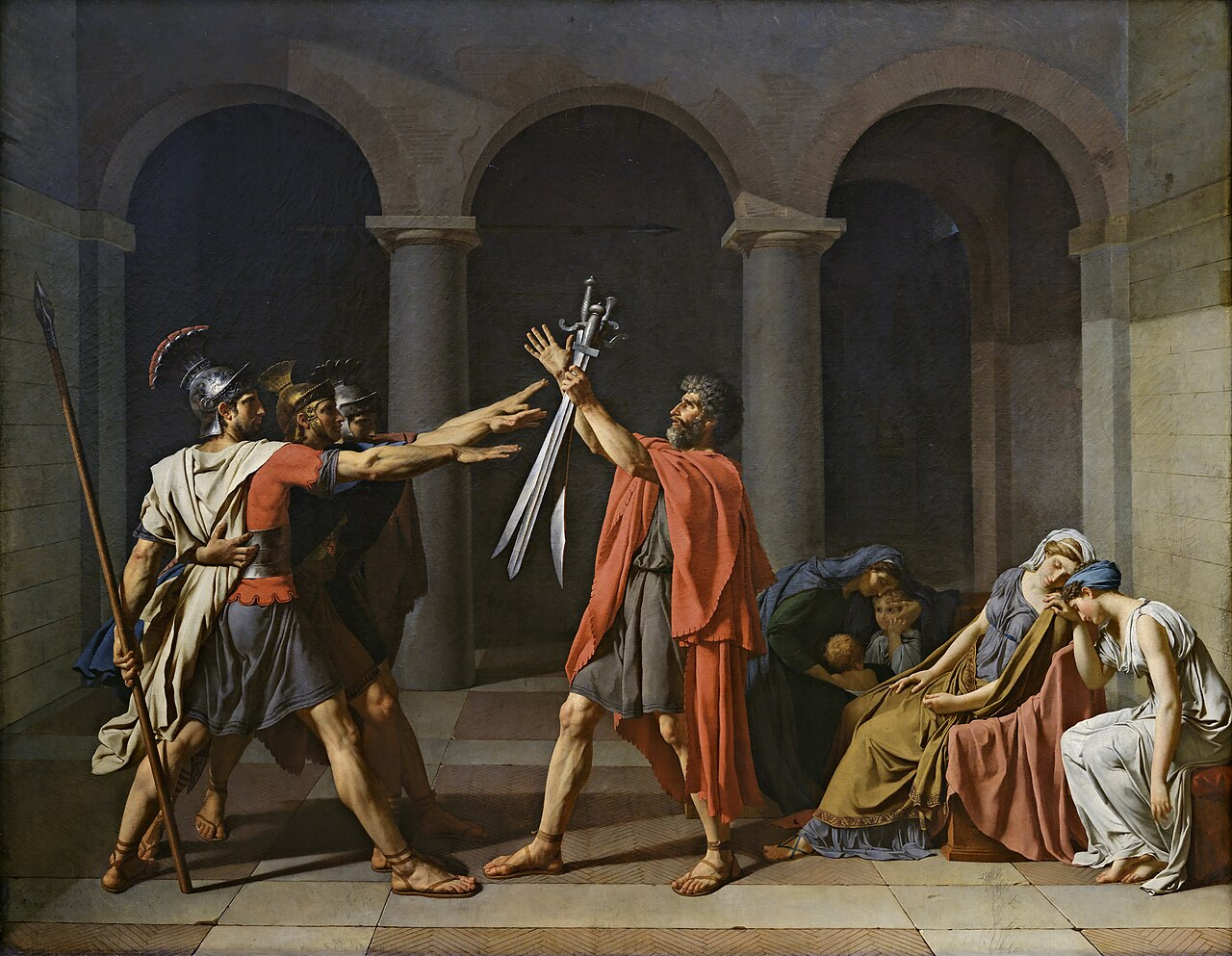 Jacques-Louis David, Le Serment des Horaces, 1784
