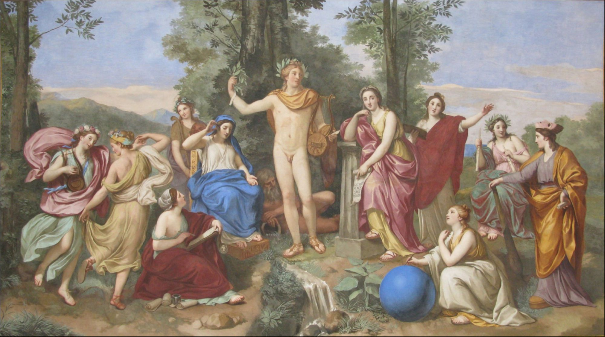 Anton Raphael Mengs, Fresque du Parnasse, 1761