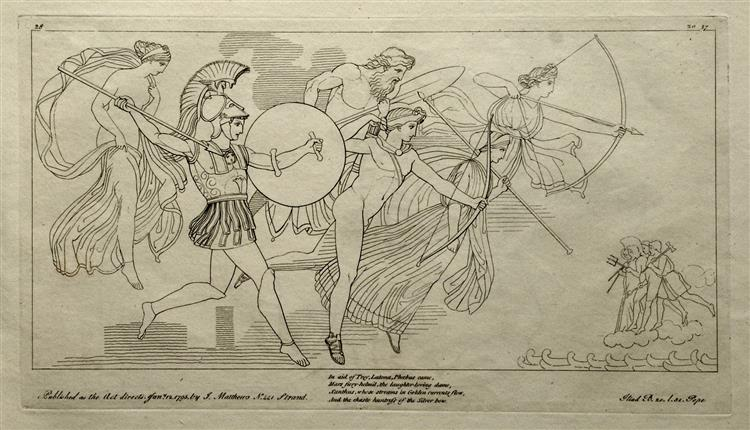 John Flaxman, Illustration to the Iliad, 1793 - 1795